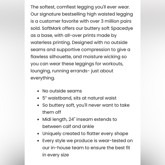 Beyond Yoga Softmark High waisted Midi Leggings in Watercolor Blue - Picture 5 of 5